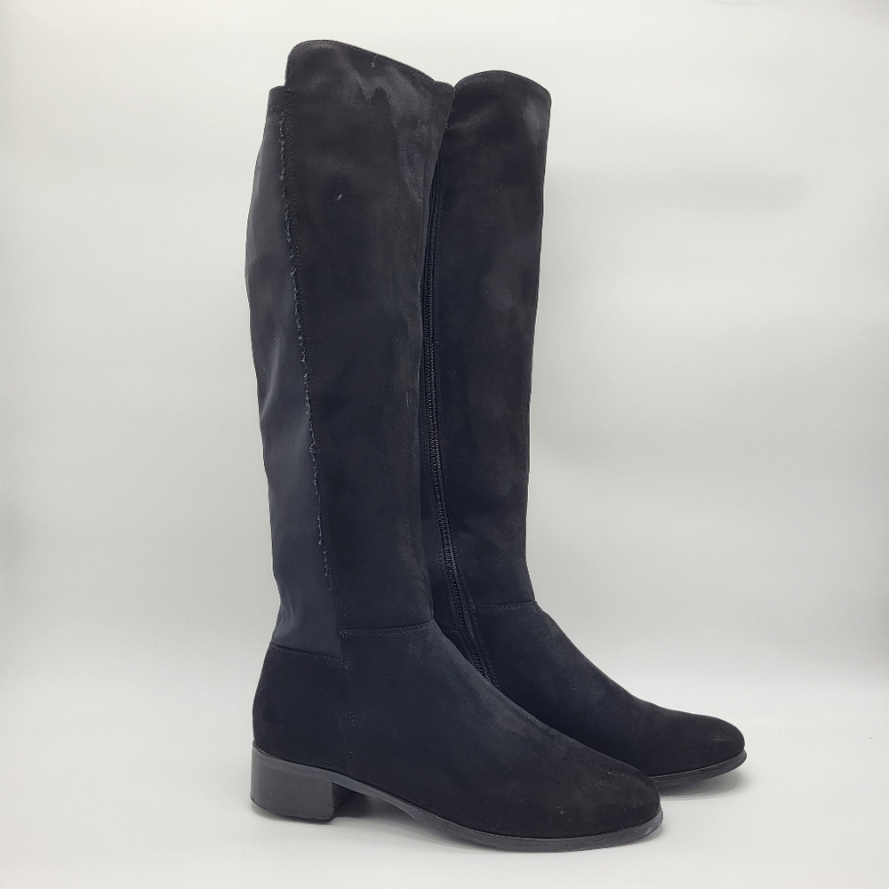 Reflexan Lauf Komfort Faux Suede Black Tall boots